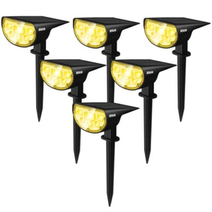 6Pack LED Solar Lights Spotlight Garden Yard Outdoor Landscape Lawn Lamps JESLED - Picture 1 of 12