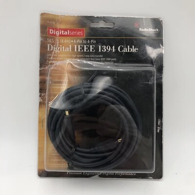 NOS Radio Shack 14.5 Digital IEEE 1394 Cable READ - Image 1 of 4