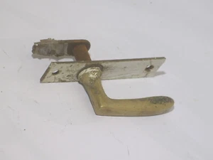 1x Fenstergriff Fensterkrücke mit Einreiber Vorreiber Messing antik Jugendstil - Bild 1 von 3