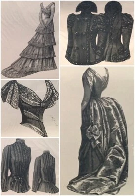 1887-1893 Princess Gown, Evening Gown, House Dress, Vest from Ageless Patterns - Image 1 of 2