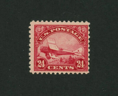 USA Scott # C6 Fine OG NH MNH 24c Airplane BOB Air Mail US Stamp Cat $135 - Image 1 of 2