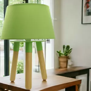 2er Set Tischlampe Tischleuchte Schreibtischlampe Nachttischlampe Lampe grün - Bild 1 von 5