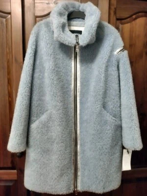 Damen Designer Mantel aus Kunstpelz, Hochvertige Kunstpelz-Mantel in Gr. 36-38 - Bild 1 von 4