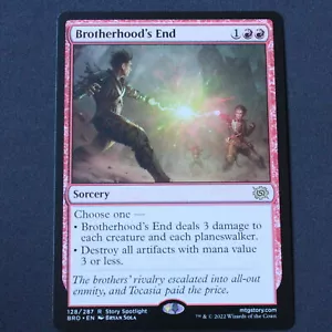 Brotherhood's End 128 MTG The Brothers' War (BRO) Rare NM - Bild 1 von 2