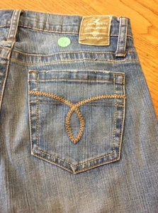 Z Cavaricci floral beaded women s denim blue jeans size 4 #24 - Picture 1 of 12