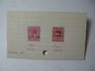 Two Old Bahamas - St. Vincent War Stamps Hinged on Index Card