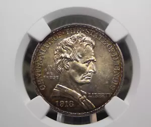 1918 Commemorative *LINCOLN* Half Dollar 50c NGC MS63 #010 BU Unc ECC&C, Inc. - Picture 1 of 6
