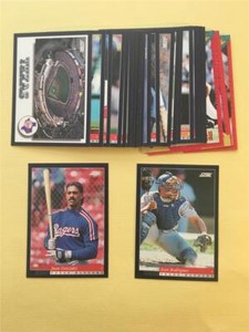 1994 Score Texas Rangers Team Set 25 Cards With Rookie Traded