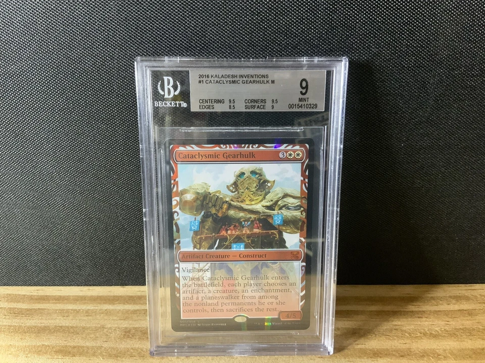 Cataclysmic Gearhulk - BGS 9 COMO NUEVO - Kaladesh Inventions - Obras maestras Magic The Gathering Foto 1 de 2