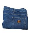 Carhartt Blue Denim Jeans Size 50 X 31 B17 DST Workwear Relaxed Fit Tapered Leg