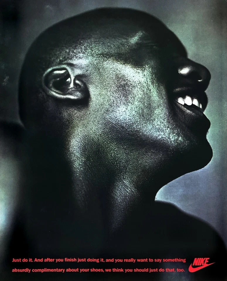 1990 NIKE MICHAEL JORDAN Vintage Print Ad Athletic Footwear Just Do It - Image 1 of 1