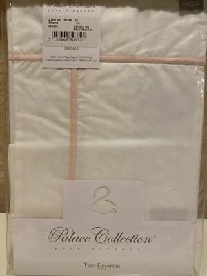 Yves Delorme Palace Collection Athena Sham 500 Thread Ct Blush 12” X 17” NWT - Image 1 of 4