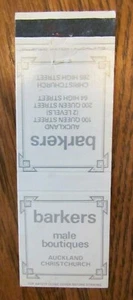 BEKLEIDUNGSGESCHÄFT: BARKERS MÄNNLICHE BOUTIQUEN (AUCKLAND & CHRISTCHURCH NEUSEELAND) G23 - Bild 1 von 1