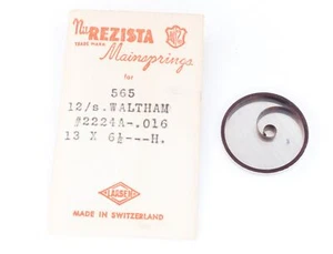 Waltham 12 Size Pocket Watch Mainspring Part No. 2224A - MX1494 - Picture 1 of 1