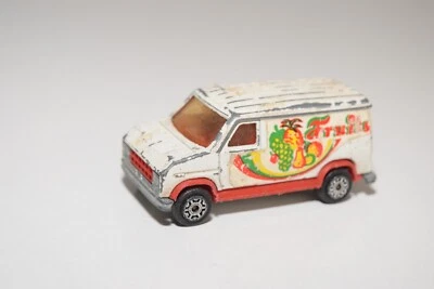 V 1:60 MAJORETTE GMC DODGE FORD VAN FRUIT BIANCO OTTIME CONDIZIONI - Immagine 1 di 4