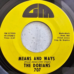 The Dorians – Means And Ways / Help For My Waiting - Rare 1970 Psyche Rock 7" - Picture 1 of 4