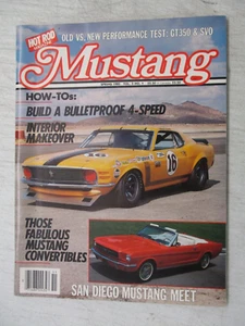 MUSTANG MAGAZINE SPRING 1985 GT350 VS SVO INTERIOR MAKEOVER FROM HOT ROD MAG - Imagen 1 de 2