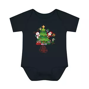 Christmas Baby Bodysuit My First Christmas, One Piece Snowman, Elf, Santa Design - Picture 1 of 18