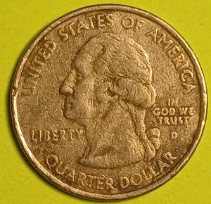 2001 D Rhode Island State Quarter Cent Coin - Picture 1 of 11