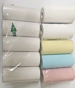 10 Pack Mini Photo Printer Thermal Paper & Sticker Sheet Rolls - Picture 1 of 7