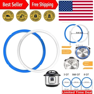2 Stück Silikon Dichtringe für Instant Pot 6qt - BPA-frei, spülmaschinenfest - Bild 1 von 12