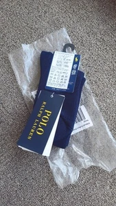 Ralph Lauren Boys Size 4 5 6 7 Years Dress Socks Navy Blue Made In Japan Genuine - Picture 1 of 10