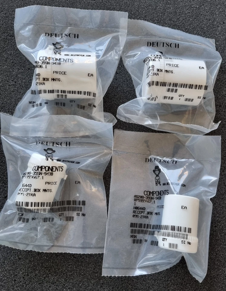 Deutsch Autosport Steckverbinder AS208-35SN-943B STCK 4 NEU - Bild 1 von 1