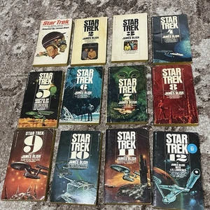 Star Trek Book Lot 12 Books James Blish Vintage - Picture 1 of 2
