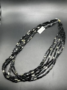 Park Lane Twist & Shout Perlen Halskette schwarz & gold - neu im Karton - kostenloser Versand - Bild 1 von 4