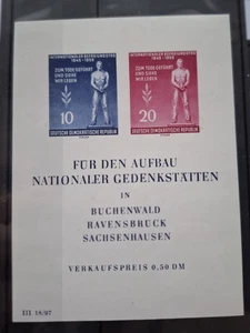 Alemania Oriental 1955 Int. Día de la Liberación imperf MS, MNH - Imagen 1 de 1