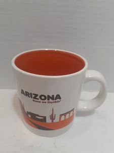 Dunkin Donuts Arizona Mug Ceramic Coffee 2012 White Runs on Dunkin 100 Years - Picture 1 of 6