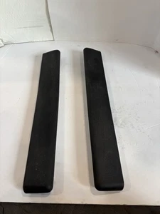 62-64 Chevy Impala Interior Front Arm Rest Black Pads Pair New - Bild 1 von 4