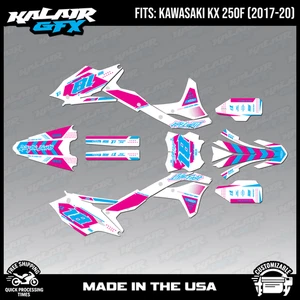 Kit Gráficos para Kawasaki KX250F KX 250F (2017-2020) Rebel - MAGENTA-SHIFT - Imagen 1 de 4
