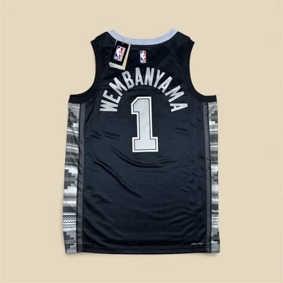 Jersey Jordan Adulto San Antonio Spurs Victor Wembanyama Swingman Declaración Grande Foto 1 de 4