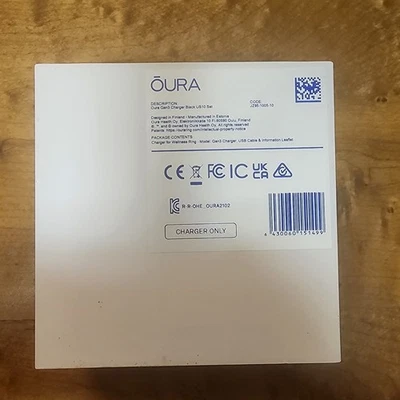 Oura Gen 3 Horizon Ring - Size 10 - Black - Boxed - Used -Charger Included - Image 1 of 4