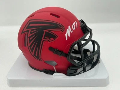 MICHAEL VICK ATLANTA FALCONS RAVE SPEED MINI HELMET BECKETT WITNESS AUTO - Image 1 of 3