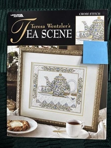 Tea Scene - Leisure Arts Cross Stitch chart by Teresa Wentzler - NEW - Picture 1 of 1