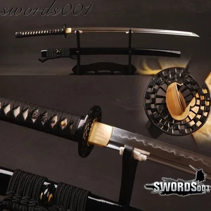 Espada Katana Hecha a Mano Arcilla Samurai Japonesa Templada 1095 Acero al Carbono Afilada - Imagen 1 de 12