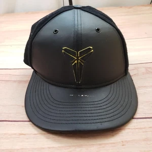 Nike Kobe Bryant Mütze Kappe Riemen hinten Einheitsgröße schwarz Leder Wolle Mamba Herren - Bild 1 von 12