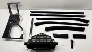 BMW 5 SERIES M5 E39 PIANO BLACK SCHWARZ INTERIOR TRIM SET FULL 8256297 - Picture 1 of 19
