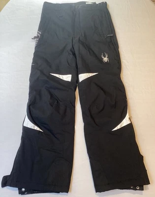 Pantalones de esquí snowboard impermeables Spyder para mujer 16 negros aislados Foto 1 de 4