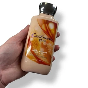 Bath & Body Works Cashmere Glow Body Lotion 8 oz Rare Shea & Vitamin E 95% Full - Picture 1 of 3