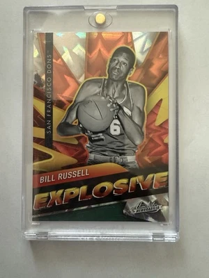 Selecciones del draft de Panini Chronicles 2022 - Bill Russell Explosive 💣💥💥 SP! #EX-BRU Foto 1 de 4