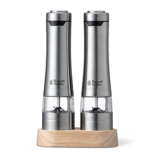 Russell Hobbs 7923JP Molino Eléctrico Sal y Pimienta Madera Soporte Set Molienda Gruesa Foto 1 de 1