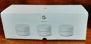 Google Wifi System 3 Pack 1200 Mbps, 2 Port GJ2CQ Wireless Expansion Points - Picture 1 of 8