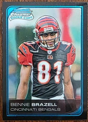 2006 BOWMAN CHROME BENNIE BRAZELL CINCINNATI BENGALS ROOKIE CARD #108 NM/MT - Image 1 of 2