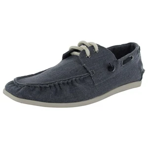 Steve Madden Para Hombres Enganche Náutico Sin Cordones Sin usar, Zapato de Barco, Tela Azul, EE. UU. 11.5 - Imagen 1 de 3