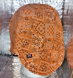 Bandana Orange Custom Made Construction, Welder, Pipe-fitter, Biker Hat - Picture 1 of 3