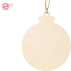 10/20/50 PCS Wooden Christmas Wooden Plaques DIY Craft Tree Decoration NEW - Picture 1 of 16