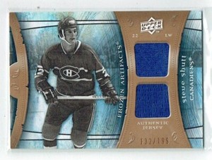 09-10 UD Artifacts Frozen Artifacts  Steve Shutt  /199  Dual Jerseys  HOF
